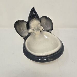 Vtg 1957 ent inc calif. dopey disney gnome dwarf pottery ceramic bowl dish